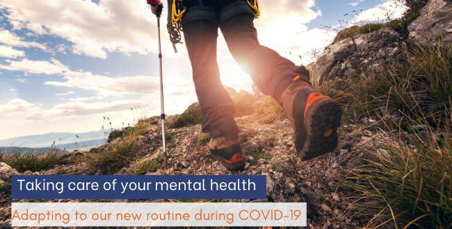 Taking care of your mental health: Adapting to our new routine during COVID-19